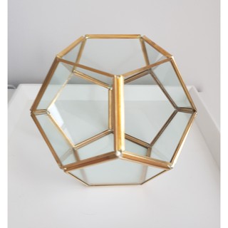 Gold geometric terrarium/ring boxes Octagon Ball | Shopee Singapore