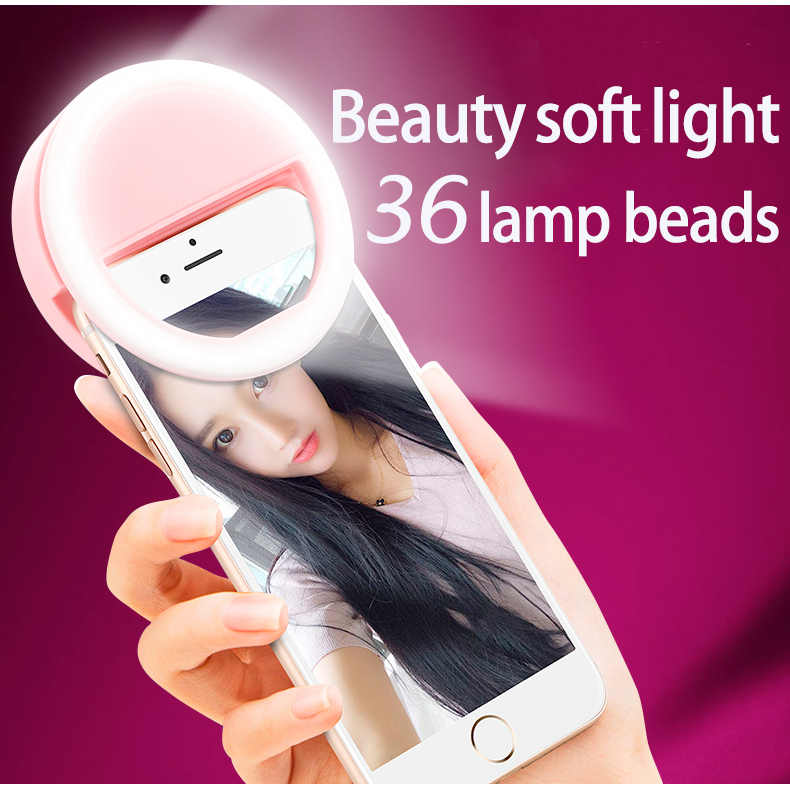 In Stock Selfie Led Ring Light Phone Portable Clip Lamp Small Selfie Light Fill Light For Phone Shopee Singapore