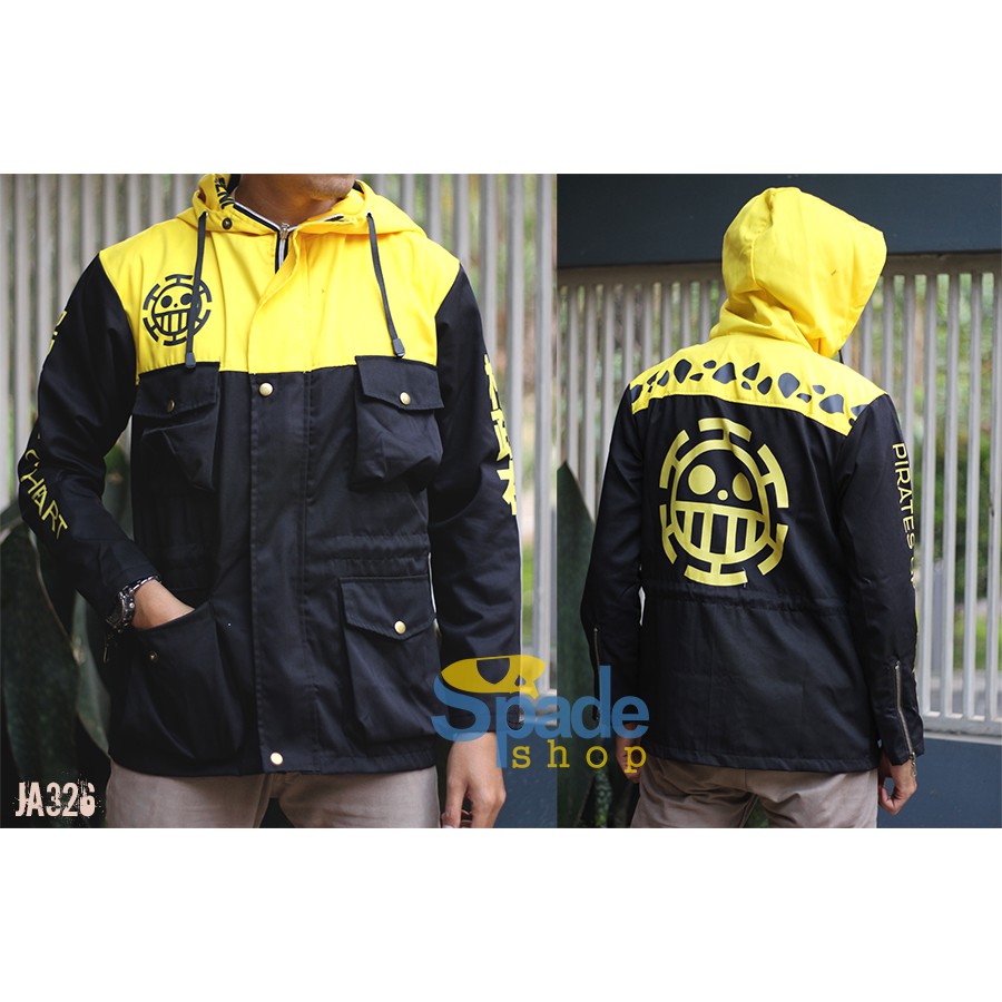 One Piece Parka Jacket Trafalgar Law Heart Pirates Shopee Singapore