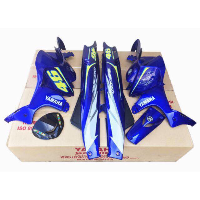 Coverset Original Hong Leong Yamaha Hly 125z Zr Biru 46 Ready Stock Item Free Gift Included Shopee Singapore