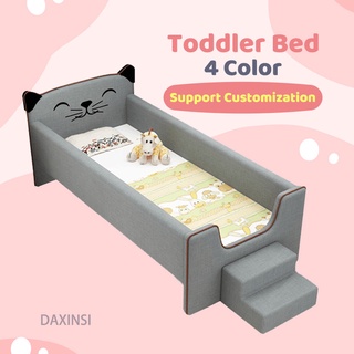 DAXINSI Toddler Bed Children Bed Kids Bed Baby Bed Kid Bed Customized Children's Bed Cute Single Bed Solid Wood Widened Bed Splicing Small Bed With Mattress