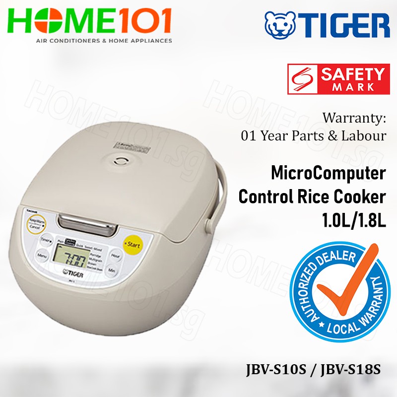 Tiger Controlled Rice Cooker 1.0L 1.8L [JBVS10S][JBVS18S] Shopee Singapore