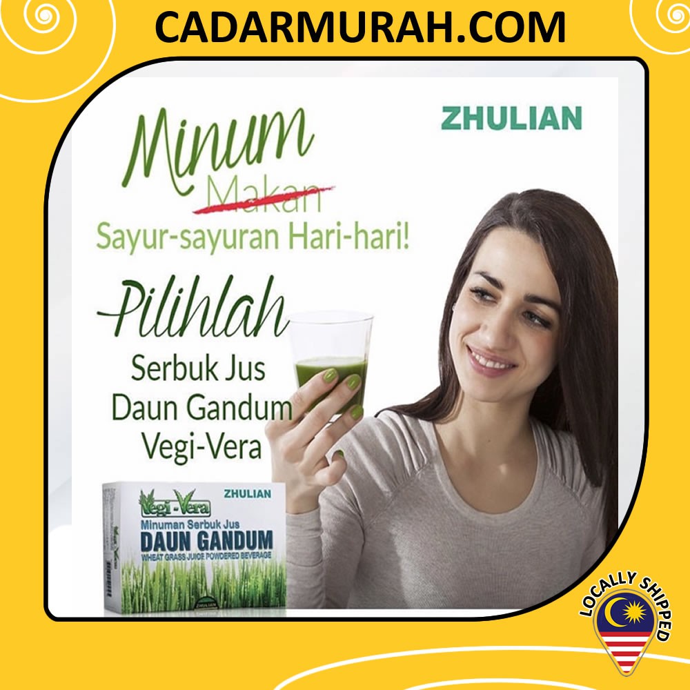 VEGIVERA Wheat Grass Juice Powdered Beverage / Jus Daun Gandum (30