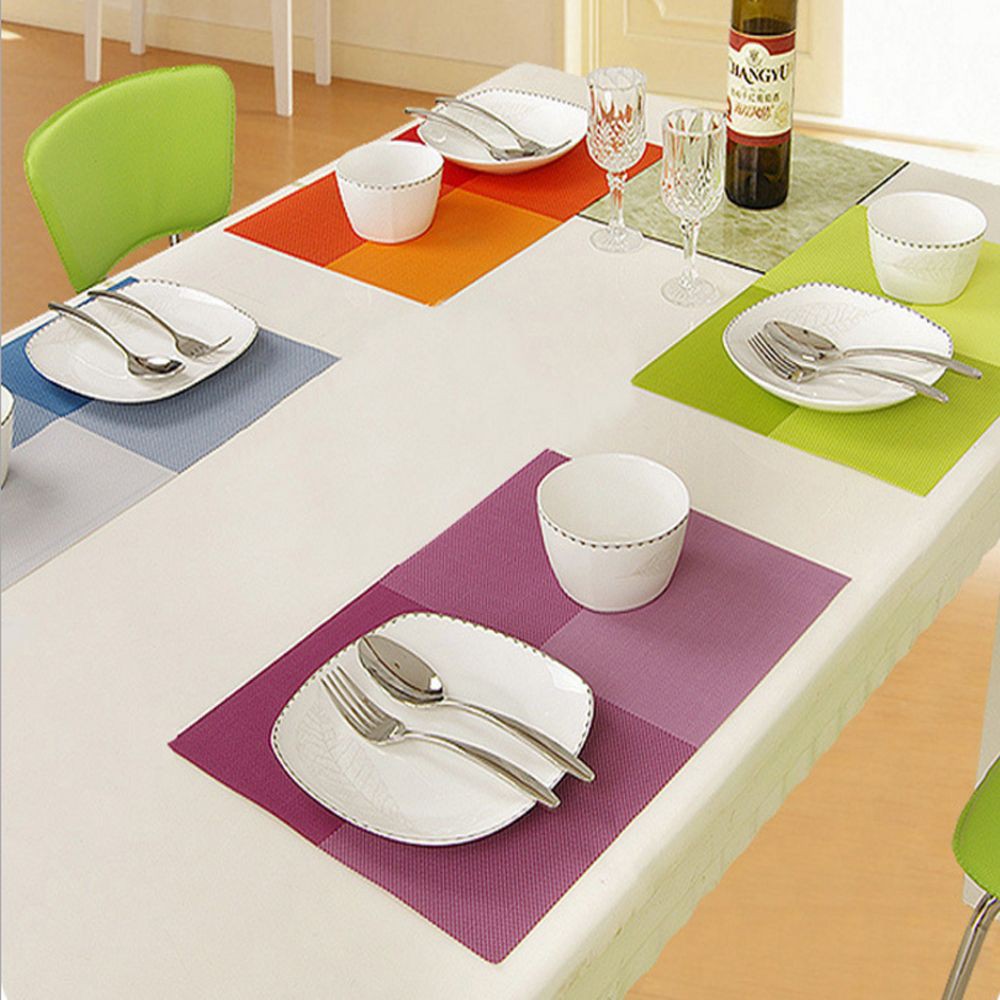 Heat Insulated Dinner Western Pvc Bowl Place Mat Tableware Pads Table Mat Shopee Singapore