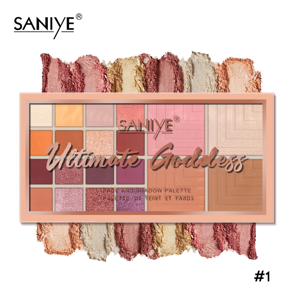 【SANIYE】Original 20 Color Eyeshadow+Blush+Highlighter Combination