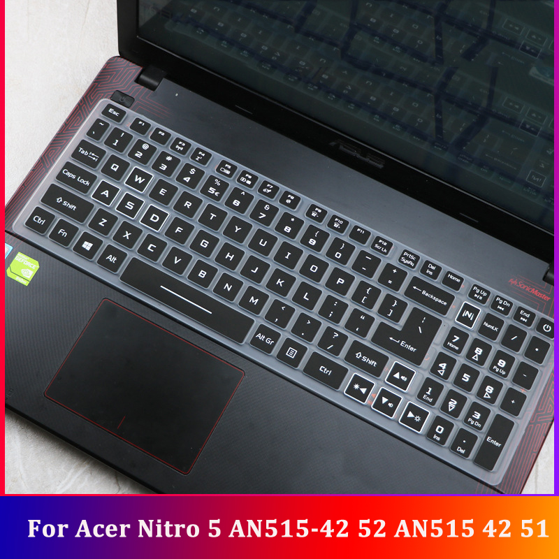 Thin Silicone Keyboard Cover laptop Protector Skin For Acer Nitro 5