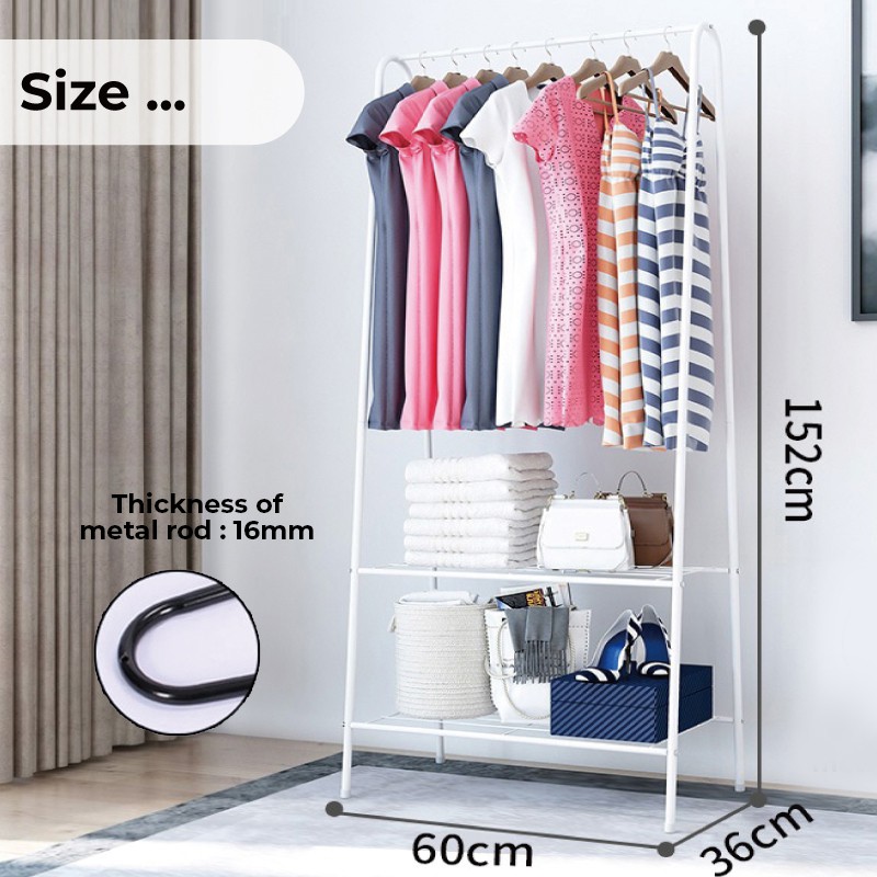 Rak Penyangkut Baju Clothes Rack Cloth Hanger Stand Rack Hanging ...