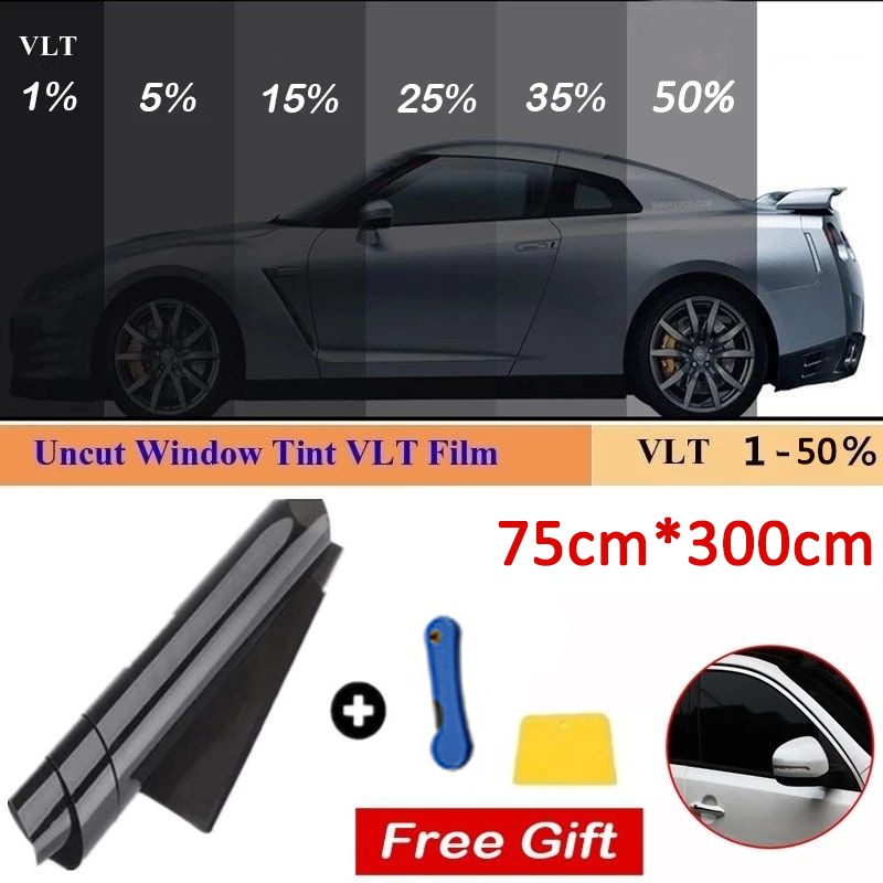 Solar Film Vlt Window Tint Film Glass Window Sun Shade Sticker Uv Protector Foils For Car Mirror Solar Reflective Window Film Protect Privacy 75cm X 3m Shopee Singapore