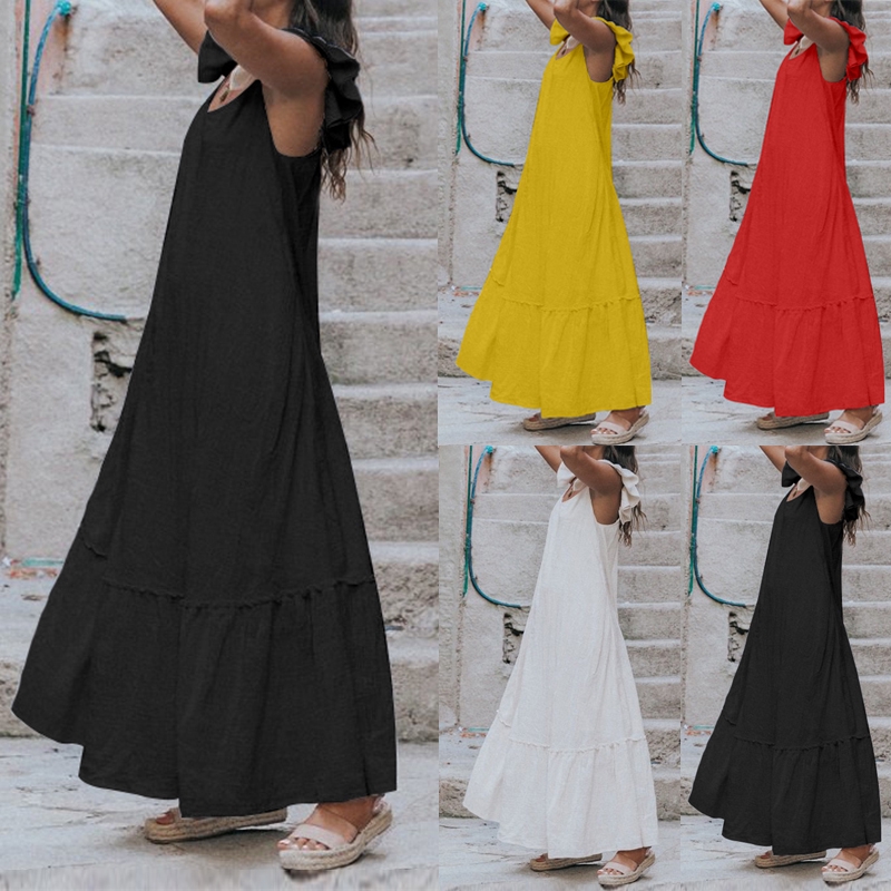 🎀🎀Women Casual Sleeveless Loose Solid 