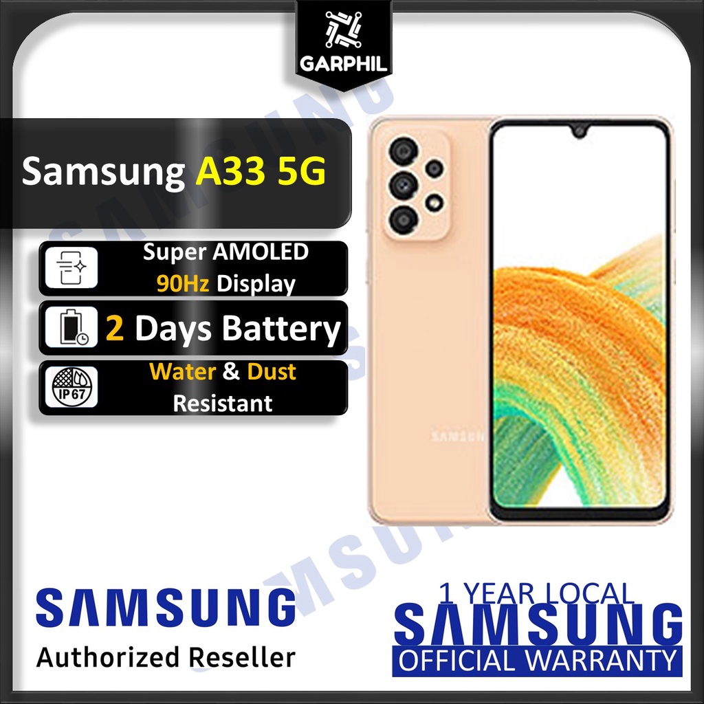 Samsung A33 5G 128GB + 8GB Local set 1 year official Samsung warranty ...