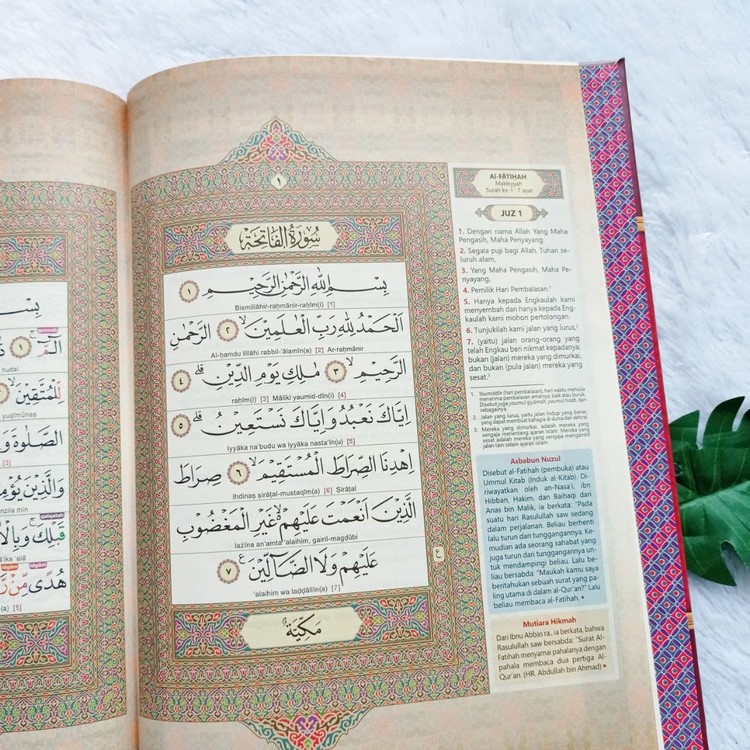 Al Quran Al Karim Besar A4 Tajweed Color Transliteration Shopee Singapore