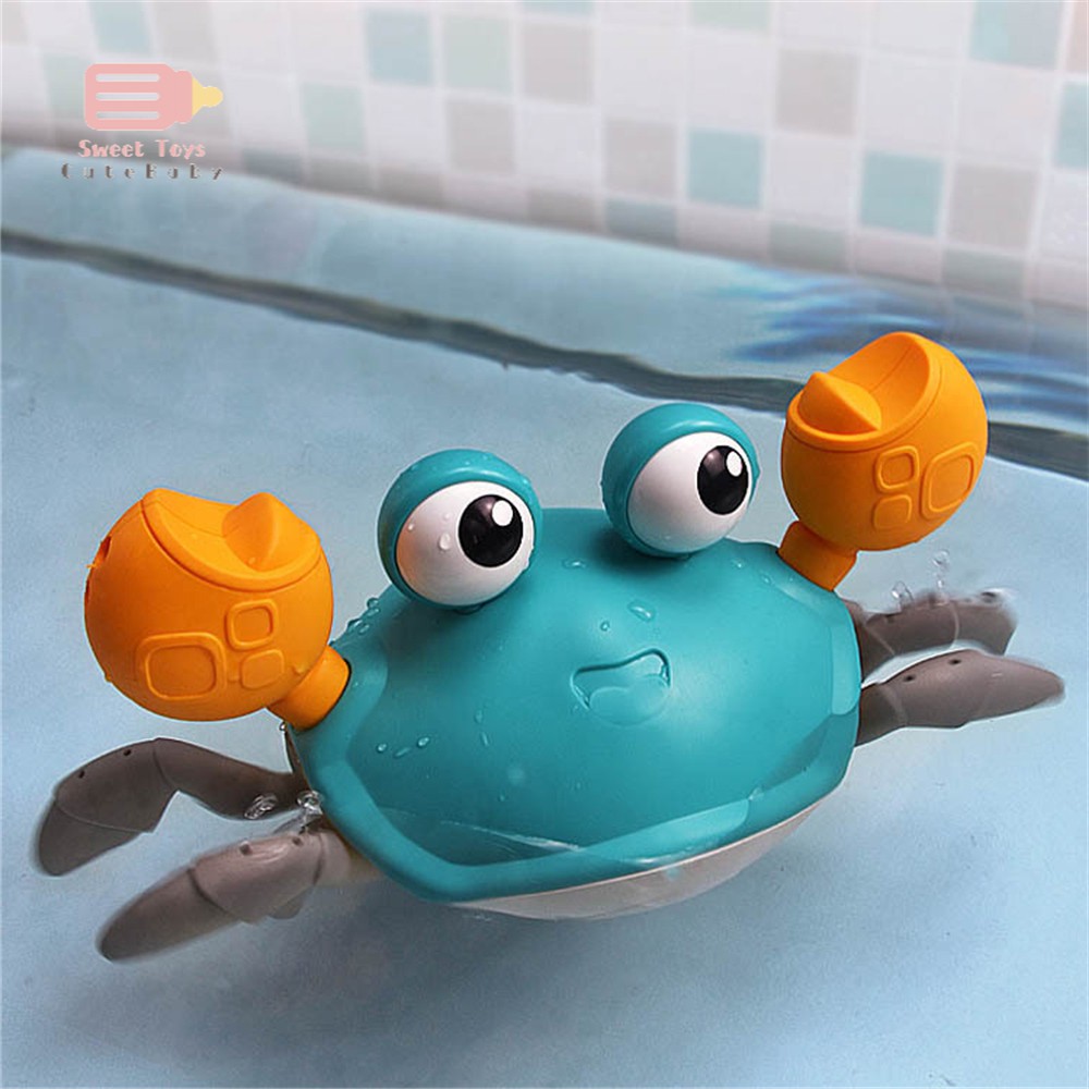 Bath Toys Big Crab Clockwork Baby Infant Water Classic Toy Beach Toys 