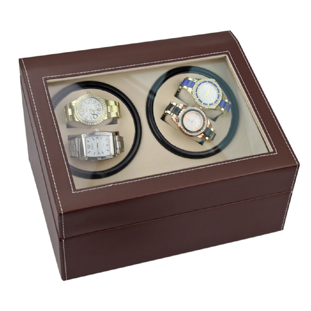 Automatic winding watch box Double turntable 4+6 digits electric motor box mechanical watch shaker watch shaker watch turner mechanical watch shaker automatic watch shaker