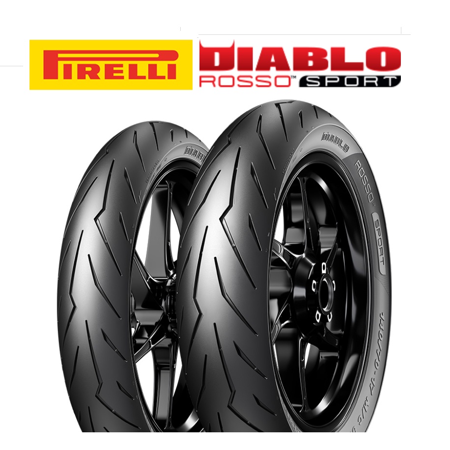 Pirelli Tyre Tyer Tayar Diablo Rosso Sport 17 Inch 70 90 80 90 90 80 100 80 110 70 120 70 140 70 150 60 17 130 Inch Shopee Singapore