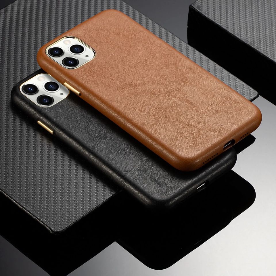 Genuine Leather Case for iPhone 11 Pro Max 12 13 14 Xs Max Luxury