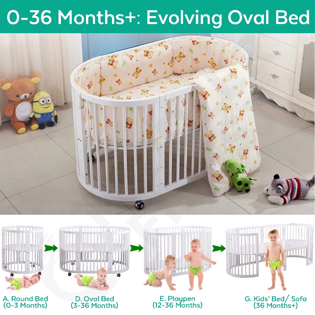 oval shaped crib