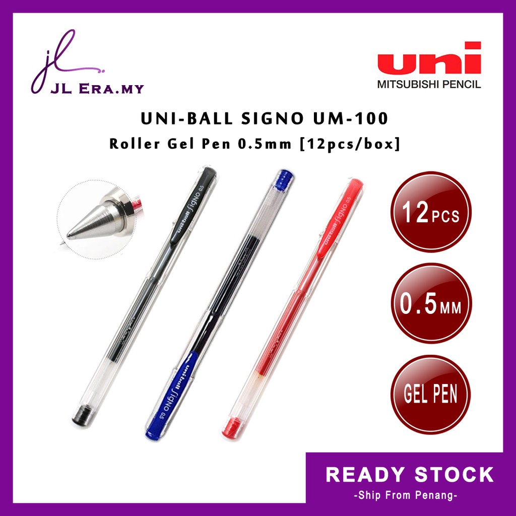 Creamy White, Pack Of 5 Uniball Signo UM-100 Pen 