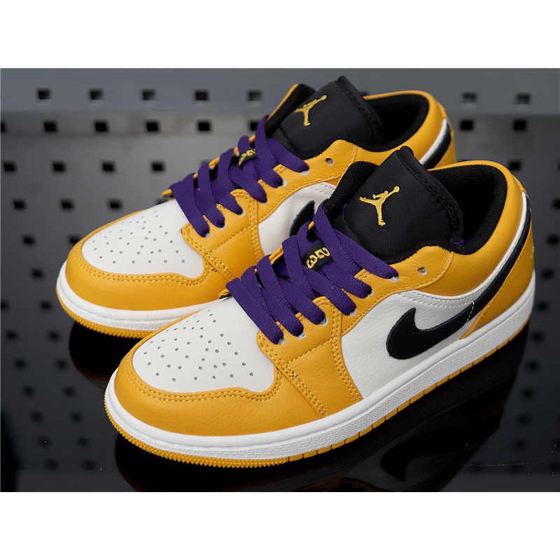 Nike Air Jordan 1 Low 553558-700 ”Lakers“36-46 | Shopee Singapore