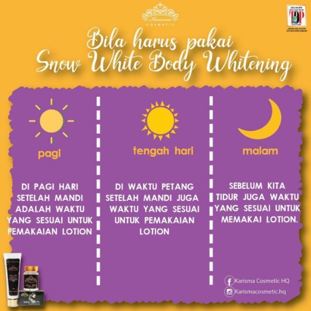Stokis Sah Snow White Whitening Body Lotion Original Hq Shopee Singapore