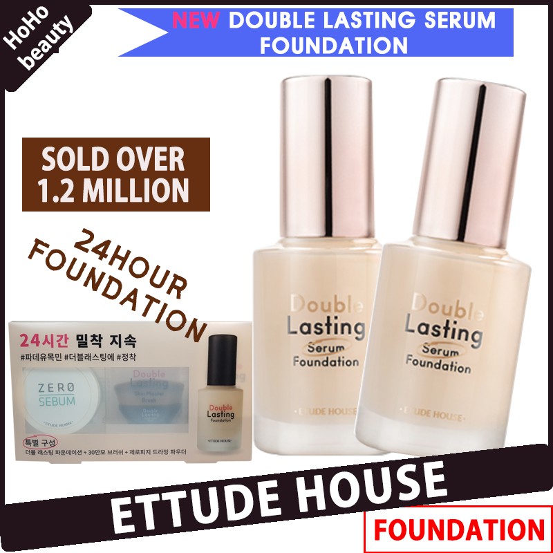 Etude House Double Lasting Serum Foundation SPF25 / PA++ Shopee Singapore