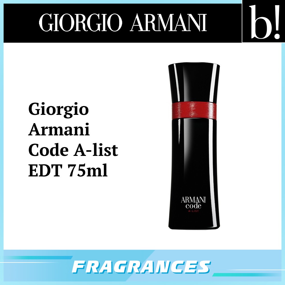 giorgio armani code a-list 75ml