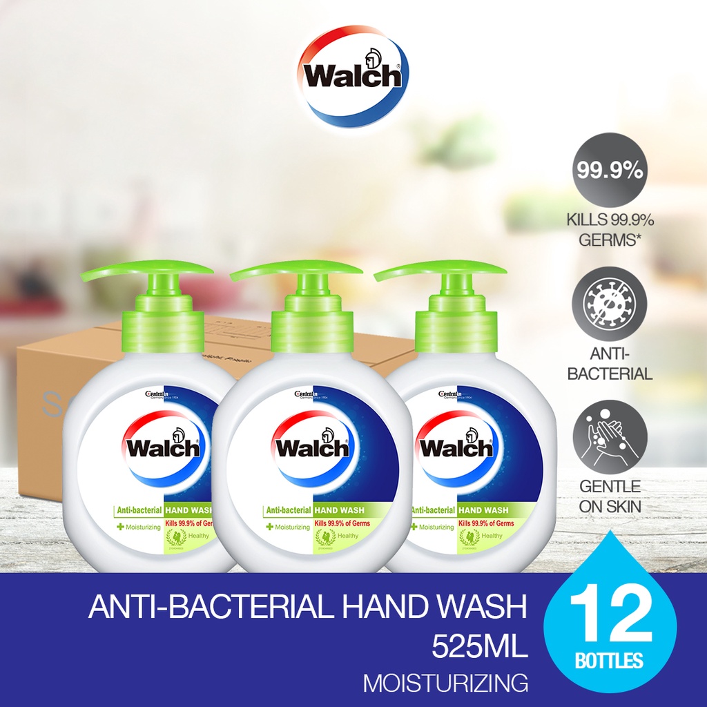 Walch® Antibacterial Hand Wash 525ml x 12 Bottles Shopee Singapore