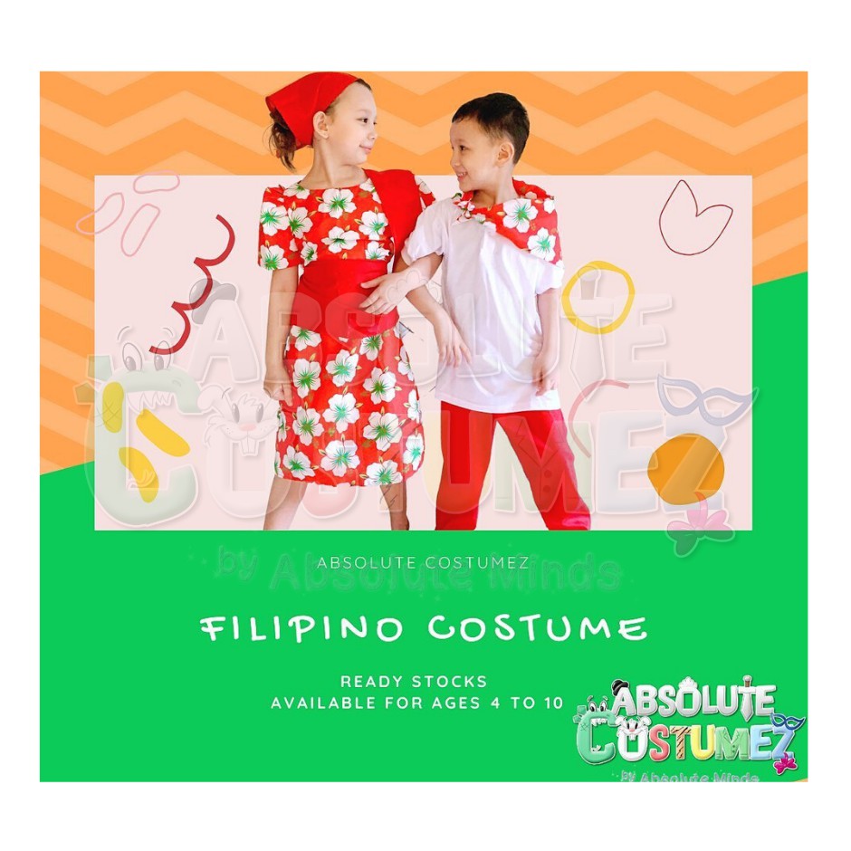 (SG Local Seller) Filipino Traditional Costumes/Racial Harmony Costumes