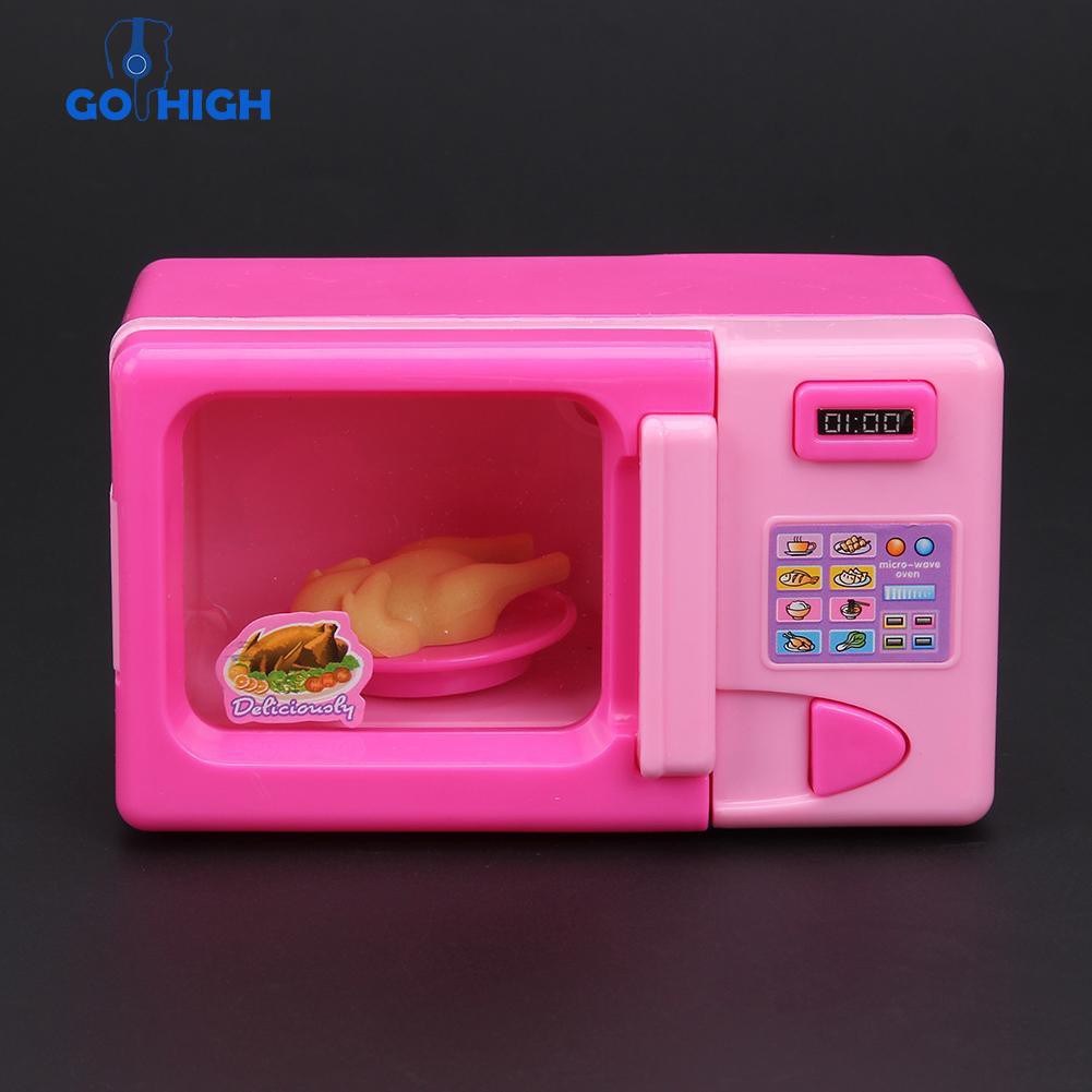 pink toy microwave