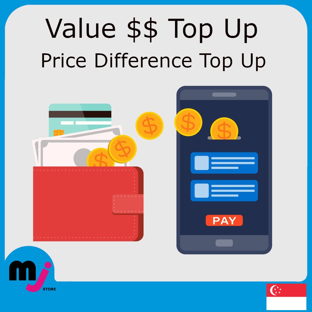 Price Difference Top Up Shopee Singapore