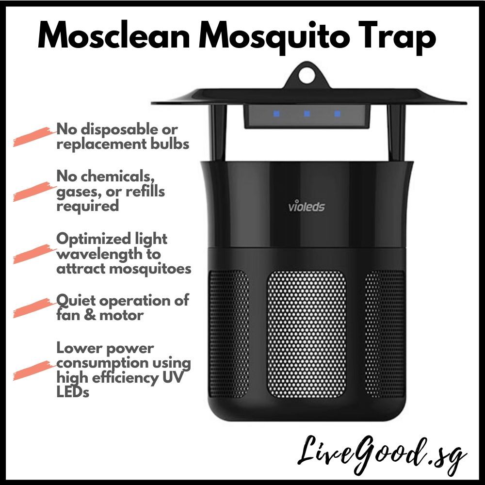 KOREA STOCK - MOSclean UV LED Mosquito Trap (No Chemicals or refills ...