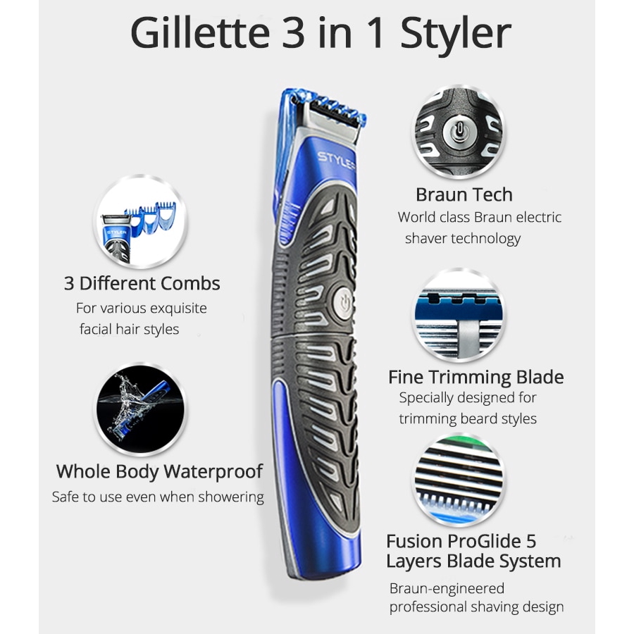 gillette fusion proglide styler blades