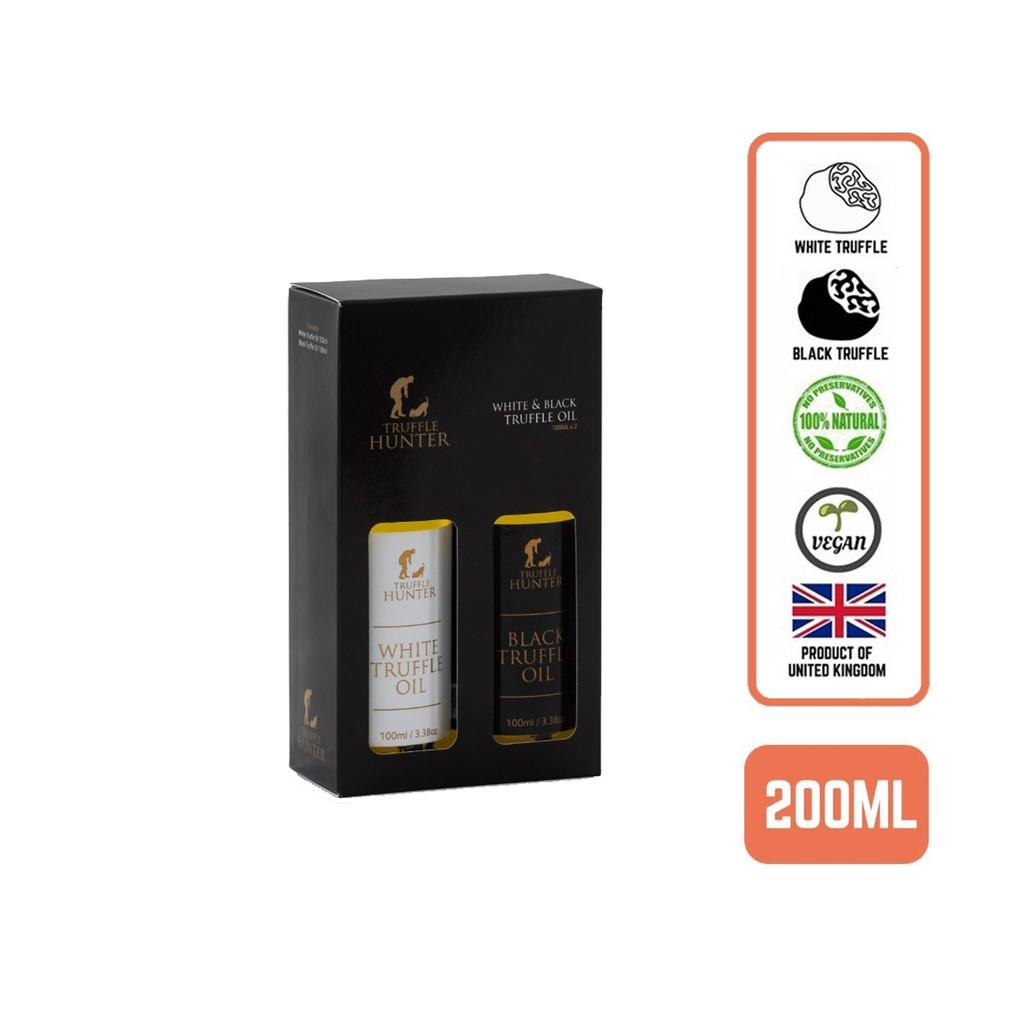Truffle Hunter White & Black Truffle Oil Gift Set, 2x100ml Shopee