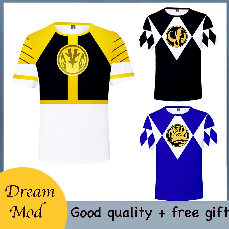 Power Rangers Anime Cartoon Printing Kids T Shirt Boys Tops Short Sleeve  Streetwear Cool Boy Casual Shirt Gift for Child | Shopee Singapore