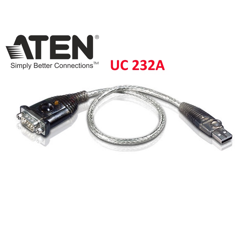 ATEN UC232A USB to 9pin RS232 Serial Port Adaptor Shopee Singapore
