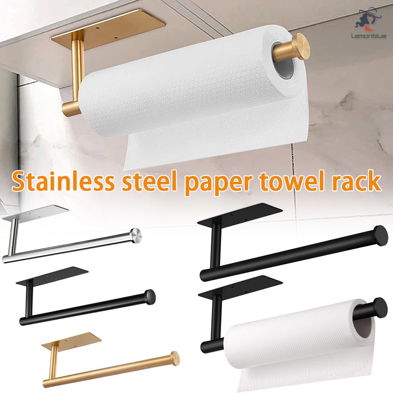 Kitchen Roll Holder Wall Mounted, Self Adhesive Paper Roll Holder Under