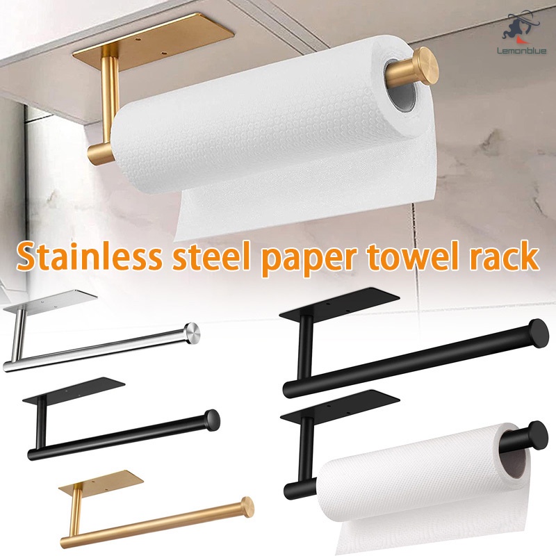 Kitchen Roll Holder Wall Mounted, Self Adhesive Paper Roll Holder Under
