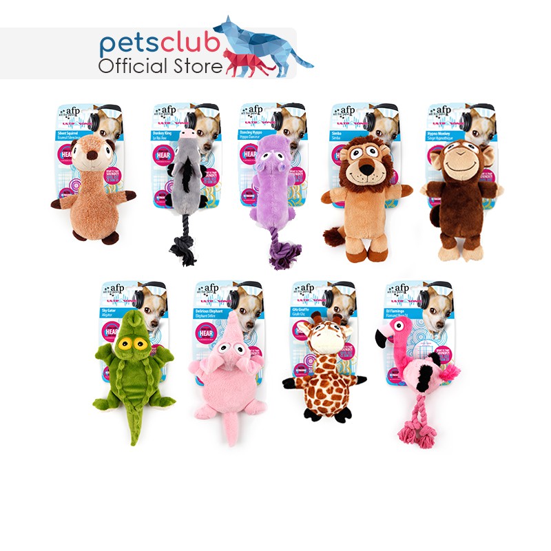 AFP Ultrasonic Animals Dog Toys, Available in 9 Designs Shopee