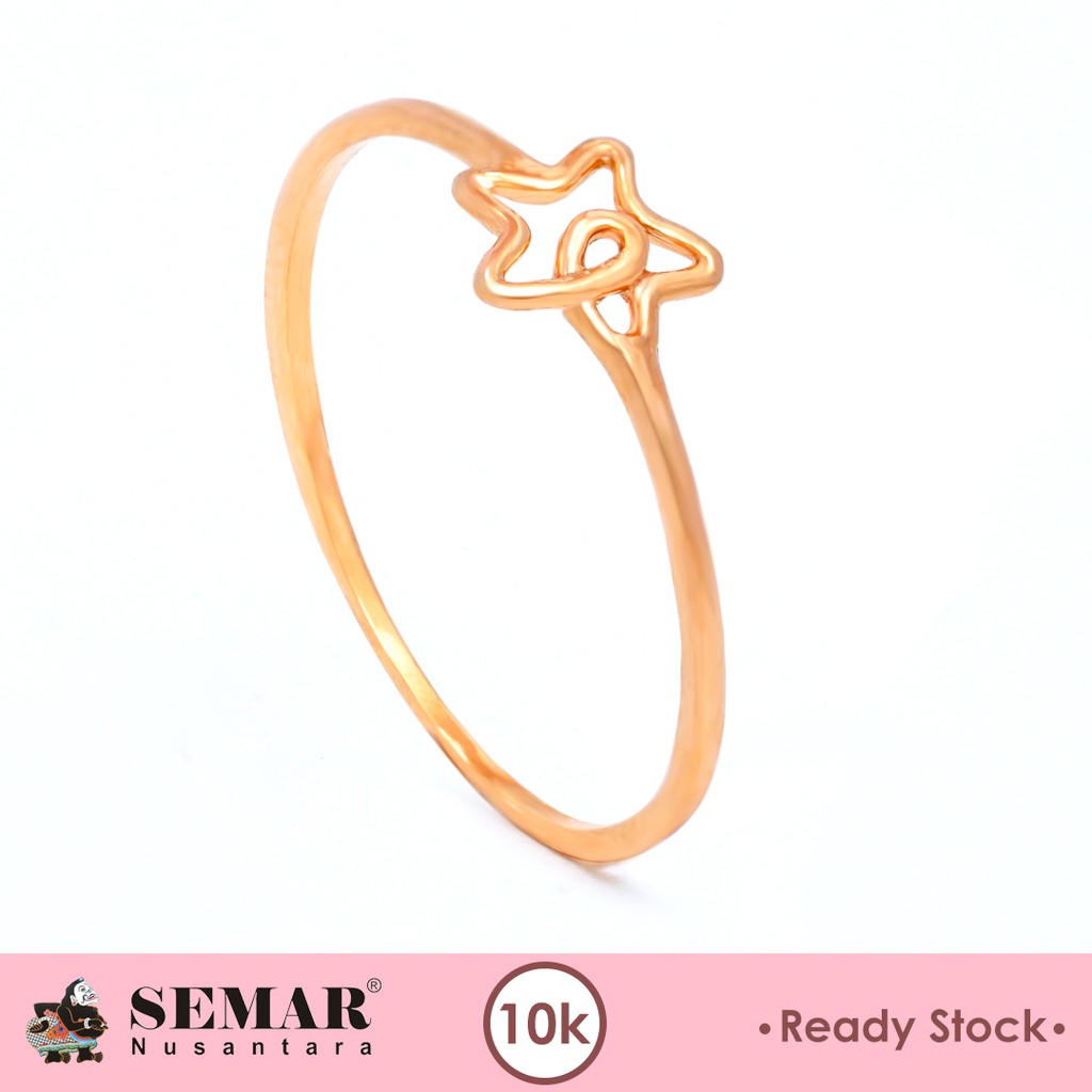 10k Semar  Nusantara  Gold Star Ring Shopee Singapore