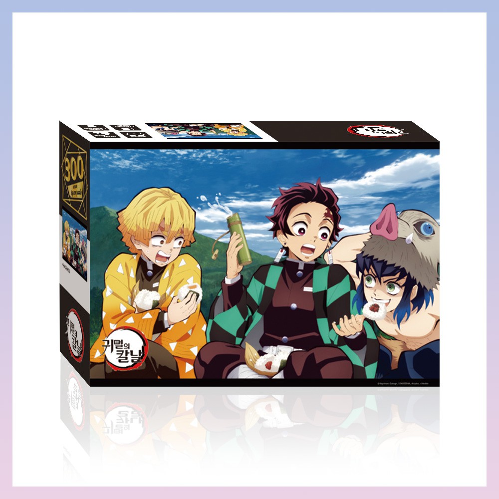 Demon Slayer Kimetsu No Yaiba Tanjiro Zenitsu Inosuke Jigsaw Puzzle 300 Pieces Made In Korea Shopee Singapore