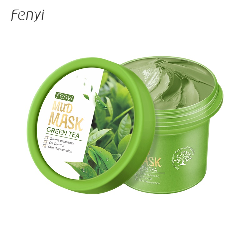 Fenyi Green Tea Mud Mask Face Cleansing Clay Mask Remove Blackheads Acne Pores 100g Singapore