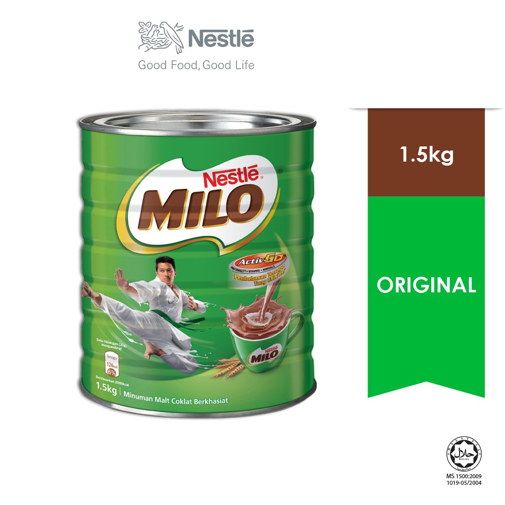 Milo (Bundle of 1 / 2 tin) ActivGo Regular Powder Tin 1.5KG Shopee