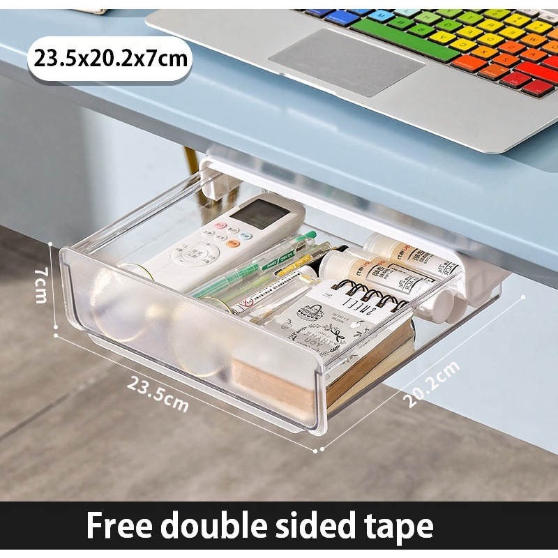 L Size Under Desk Drawer Under Table Drawer Shelf Sliding Drawer