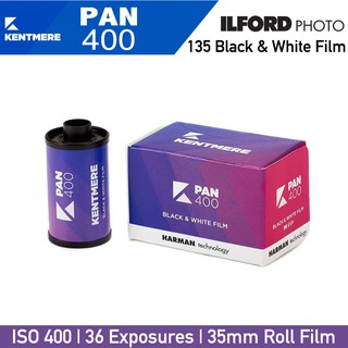 ILFORD Kentmere PAN 400 Black & White 35mm Roll Film 24/36 Exposures