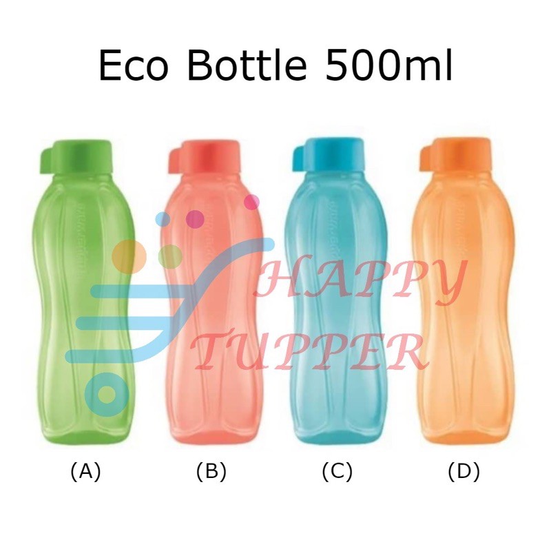 100% Authentic Tupperware Eco Water Bottle ★ BPA Free ★ 500ml ★ screw ...