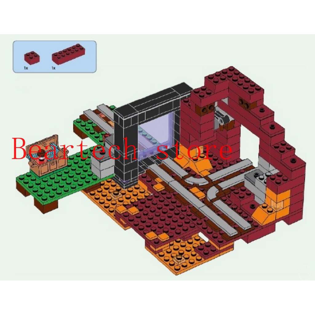 lego minecraft the nether portal