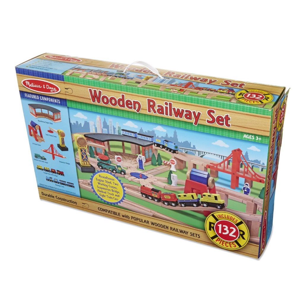 melissa and doug wooden train