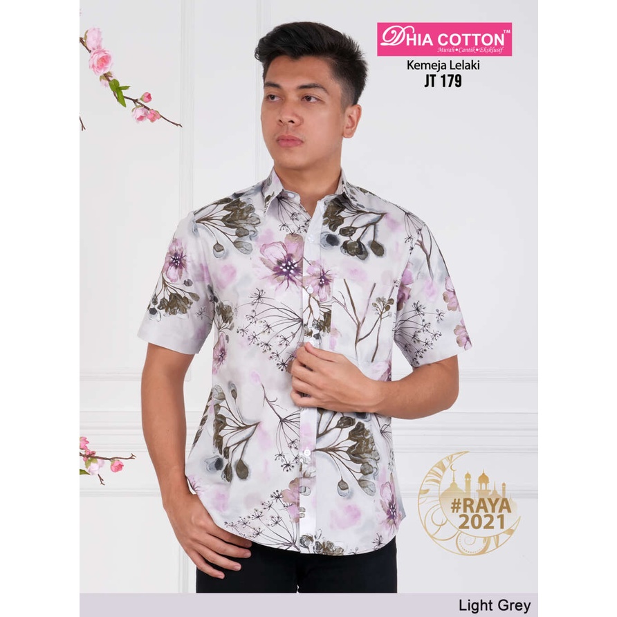 Shop Malaysia Kemeja Batik Lelaki Exclusive By Dhia Cotton Shopee Singapore