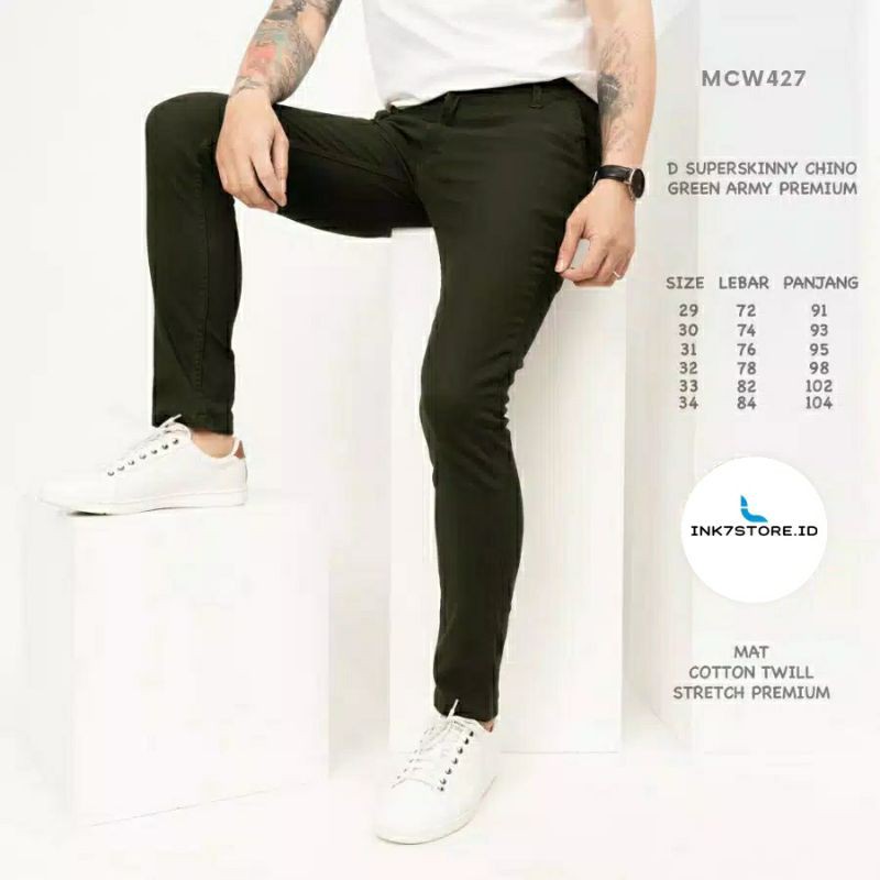 dark green chino pants