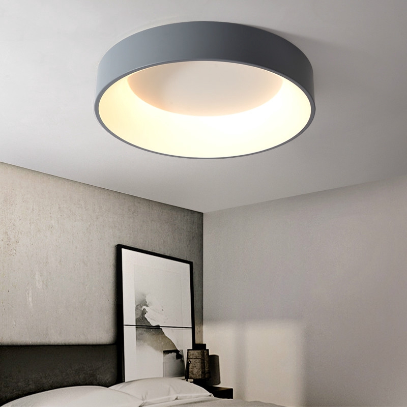 Round Modern Led Ceiling Lights For Living Room Bedroom Study Room Dimmable Rc Ceiling Lamp Fixtures Shopee Singapore