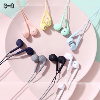 U19 Macaron Color Universal Headset 3.5mm Gaming Earbuds Sport Bass Headset With Mic For Android